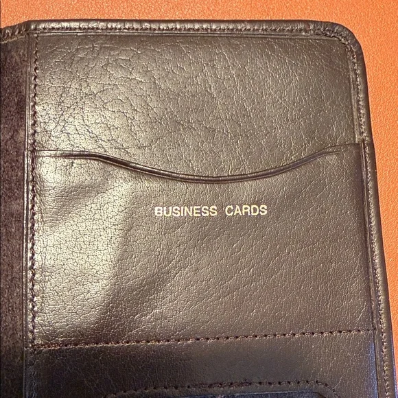 Leather Travel Wallet Organizer in Dark Brown - Picture 7 of 8